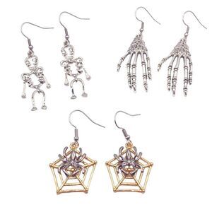 Set of 3 Halloween themed dangle earrings